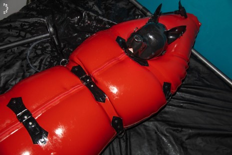 Red Rubber Pup Sack