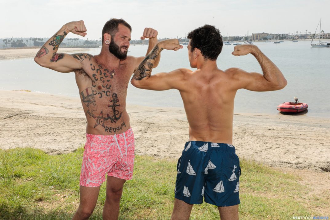 Beach Flex Next Door Buddies Gay Porn Video