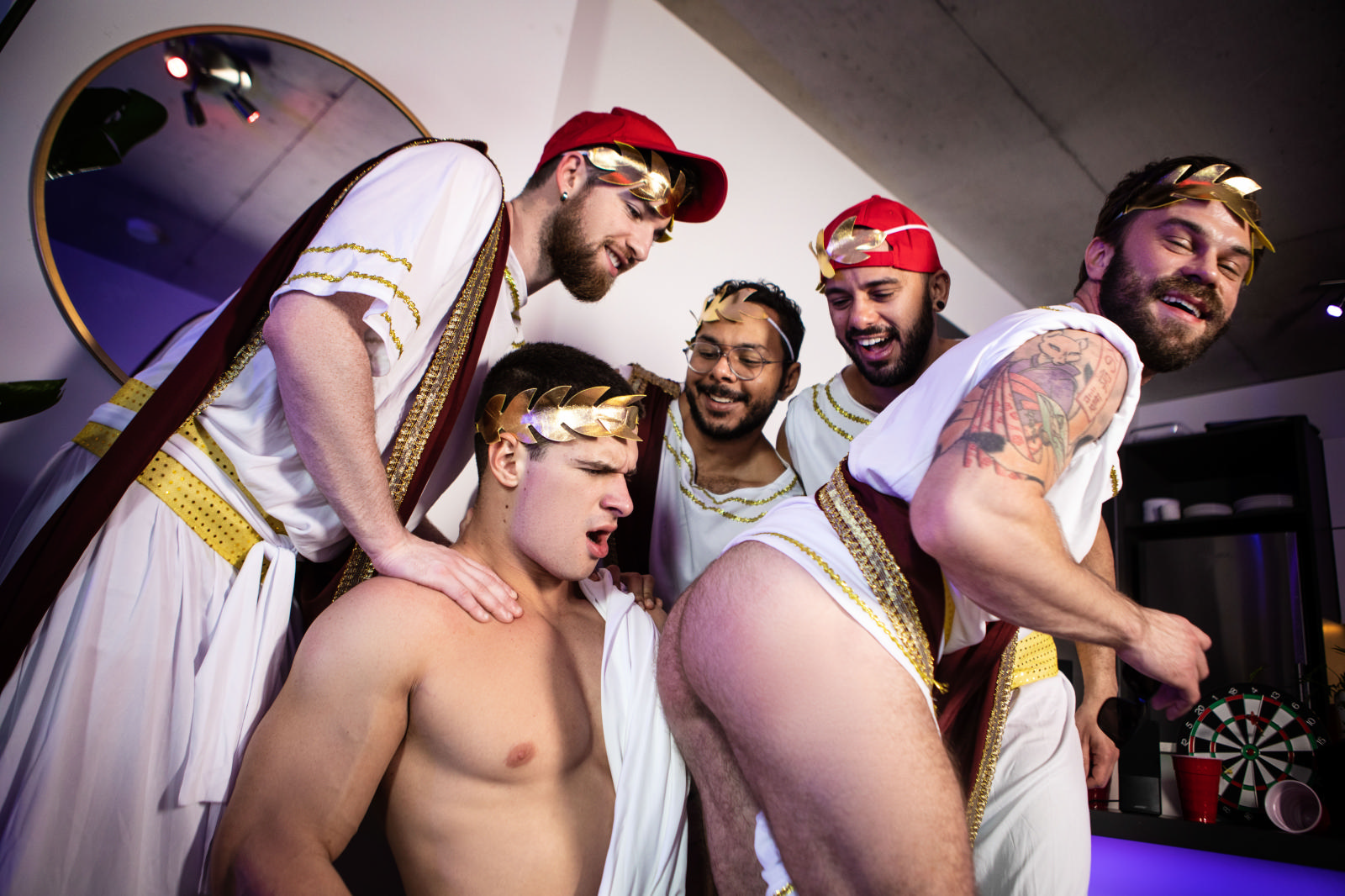 Naked Men In Togas Gay Fetish image